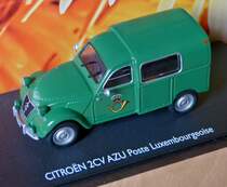 Modell des 2 CV AZU der Luxemburgischen Post.  03.04.2013
