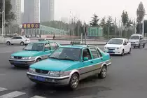 Zwei VW Jetta Taxis in Shouguang, 30.10.11