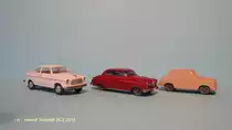 Borgward Isabella und Lloyd LP 400 von Wiking 1:87 (Foto vom 24.2.2013)
