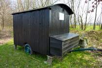 Sch�ferwagen, Unterkunft f�r Wandersch�fer, April 2013