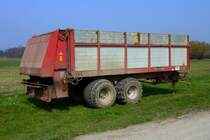 Stalldungstreuer mit Zapfwellenantrieb, April 2013