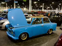 Trabant 601 anspruchsvoll getunt bei  Fullkontakt Garage . Foto: Auto, Motor und Tuning Show  (23. März. 2013.)