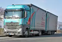 MB Actros 1842 Tandemzug von  IHRO  in Euskirchen - 02.03.2013