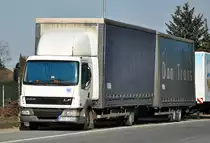 DAF LF Tandemzug aus Polen in Hersel - 06.03.2013