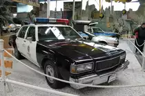 Polizei Fahrzeug aus America in dem Museum in Sinsheim am 23.02.2013