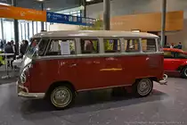 T1 Bulli-Bus von Volkswagen, gesehn am 10. M�rz 2013 bei Retro Classics in Stuttgart.