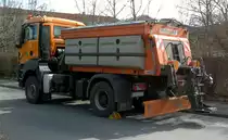 Winterdienst Fahrzeig MAN TGS 18.400. Foto 14.04.2013