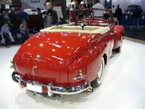 Heckansicht eines Volvo PV 445 Valbo-Cabriolets von 1953. Techno Classica Essen am 14.04.2013.