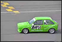 Ein VW Polo beim 45. ADAC-Renn-Slalom an der Steintrib�ne in N�rnberg am 14. April 2013.