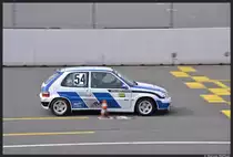 Citroen Saxo beim 45. ADAC-Renn-Slalom an der Steintrib�ne in N�rnberg am 14. April 2013.