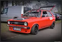 Audi 50 beim 45. ADAC-Renn-Slalom an der Steintrib�ne in N�rnberg am 14. April 2013.
