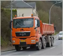 LKW MAN Kipper aufgenommen am 16.04.2013.