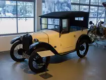 Dixi 3/15 Ps DA 1 Tourer. Das erste Auto dem auf einem Schiebeband in Eisenach gebaut wurde. Automobilwelt Eisenach Ausgestellt (Datum: 25.01.2013)