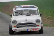 Leyland Mini bei der Streckenbesichtigung der Rally Sonnefeld (AMC Hohe A�litz) am 20.04.2013. (Christian Weiskopf/ Rolf Blaschke/ 110)