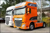 alter und neuer DAF XF nebeneinander am 21.04.13 in Fulda