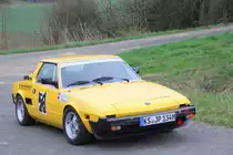 Fiat X 1/9 bei der Streckenbesichtigung der Rally Sonnefeld (AMC Hohe A�litz) am 20.04.2013. (J�rg P�nisch/ Silvia P�nisch/ 58)
