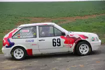 VW Polo GT bei der Streckenbesichtigung der Rally Sonnefeld (AMC Hohe A�litz) am 20.04.2013. (Nathalie Sauter/ Arndt Komorek/ 69)