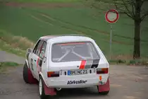 VW Polo I bei der Streckenbesichtigung der Rally Sonnefeld (AMC Hohe A�litz) am 20.04.2013. (Christian K�nig/ Nina Worbs/ 66)