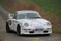 Porsche 911 993 bei der Streckenbesichtigung der Rally Sonnefeld (AMC Hohe A�litz) am 20.04.2013. (Nicolas Haessler/ Holger Suhl/ 3)