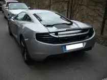 Heckansicht eines McLaren MP4. Besucherparkplatz der Classic Remise D�sseldorf am 21.04.2013.