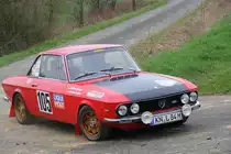 Lancia Fulvia bei der Streckenbesichtigung der Rally Sonnefeld (AMC Hohe A�litz) am 20.04.2013. (Andreas Kramer/ Sabine Kramer/ 105)