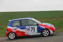 Volkswagen Lupo bei der Streckenbesichtigung der Rally Sonnefeld (AMC Hohe A�litz) am 20.04.2013. (M. Trunk/ A. Sperber/ 71)