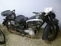 DKW 250, Baujahr 1939, 1-Zyl.-Motor mit 250ccm, Vmax.85Km/h, Motorradscheune Bantzenheim, April 2013