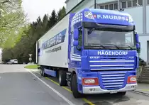 DAF XF am 23.04.2013 beim entladen in Hendschiken Kt. Aargau Schweiz