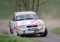 Opel Astra GSI WP1 der Rally Sonnefeld (AMC Hohe A�litz) am 20.04.2013. (Bernd Michel/ Bernd Hartbauer/ 6)