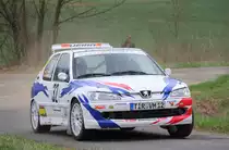 Peugeot 306 RS WP1 der Rally Sonnefeld (AMC Hohe A�litz) am 20.04.2013. (Max Schmid/ Daniel Scharf/ 32)
