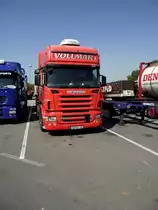 Eine Scania Zugmaschine steht am 02.09.11 in Ludwigshafen 