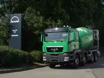 Ein MAN TGS Betonmischer f�r Heidelberger Cement am 02.06.11 in Ludwigshafen 