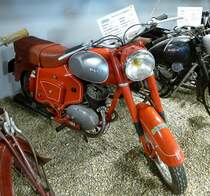 Huco 125 Typ 154-4, Baujahr 1956, 1-Zyl.-Motor mit 125ccm, Vmax.85Km/h, Motorradscheune Bantzenheim, April 2013