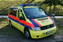 Mercedes Benz Vito des Organisatorischen Leiters Rettungsdient des ASB Mannheim (Sama Mannheim 08/11-01). Aufgenommen am 14.09.2012 zur Einweihung des neuen Feuerl�schbootes  Metropolregion Rhein-Neckar .