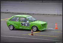 VW Polo beim 45. ADAC-Renn-Slalom an der Steintrib�ne in N�rnberg am 14. April 2013.