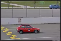 VW Polo beim 45. ADAC-Renn-Slalom an der Steintrib�ne in N�rnberg am 14. April 2013.