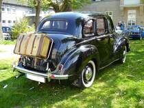 Heckansicht eines Austin A40 Devon. 1947 - 1952. 6. Kettwiger Oldtimerfr�hling am 01.05.2013.
