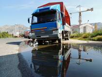 IVECO-TurboZeta mit einer Teilspiegelung in der N�he von Vrgorac(HR); 130424