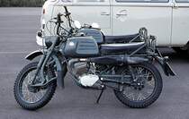 Hercules 125 K des BGS (heute Bundespolizei) anl. einer Fahrzeugausstellung im Jahr 1978