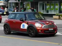MINI als Fahrschule unterwegs in Sion am 01.05.2013