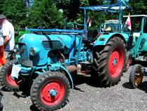 Eicher-TIGER-EM200,Bj.1963, 34PS mit einer etwas eigenwilligen Fahrerkabinenkonstruktion; Oldtimertreffen Turmwirt, Lohnsburg; 080622