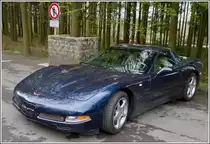 Chevrolet Corvette, Bj 1999. Die Fahrer von diesen Corvette machen eine kurze Pause an einem Rastplatz, w�hrend einer Fahrt zu einem Corvettetreffen am 03.05.2013.    