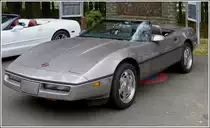 Chevrolet Corvette, Bj 1990. Die Fahrer von diesen Corvette machen eine kurze Pause an einem Rastplatz, w�hrend einer Fahrt zu einem Corvettetreffen am 03.05.2013.   