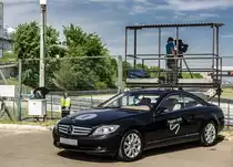 Mercedes-Benz CL500 Pre-Facelift, ausgestellt auf dem Hungaroring während des WTCC Rennen am 05.05.2013