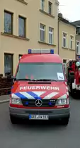 Ein Ger�tewagen Taucherfahrzeug Wasserrettung GW - Taucherder der Freiwillige Feuerwehr Zeulenroda. Foto 01.05.13