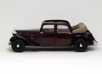 Citroen 11 B Faux-Cabriolet von 1938 - gebaut von SOLIDO im Ma�stab 1:18. Mai 2013.
