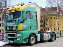 MAN TGX18.440 von Gartner mu� die Wochenendpause abwarten; 130331