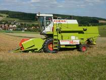 Claas Dominator 58 Spezial beim Dreschen von Wintergerste am 15.07.08 in 36088 Hnfeld-Dammersbach