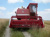 Massey Ferguson 487 Frontansicht, gesehen in 36039 Fulda-Dietershan am 15.07.08