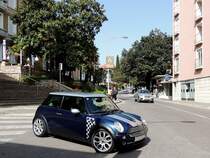MINI, bei einem Wendeman�ver in Opatija; 130426
